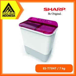 Sharp Mesin Cuci 2 Tabung 7 kg ES-T75NT