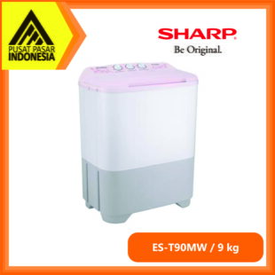 Sharp Mesin Cuci 2 Tabung 9 kg ES-T90MW