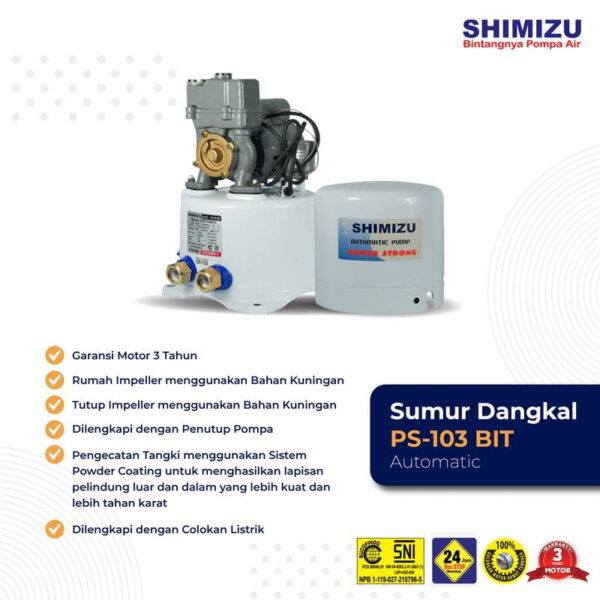 Shimizu Pompa Air Sumur Dangkal - Gambar 2