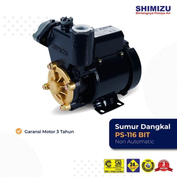 Shimizu Pompa Air Sumur Dangkal - Gambar 3