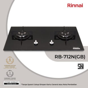 Rinnai Kompor Gas Tanam 2 Tungku RB-712N-GB