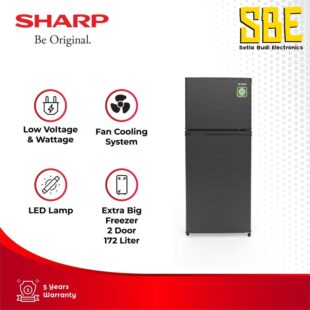 Sharp Kulkas 2 pintu 172L SJ-195MNHS
