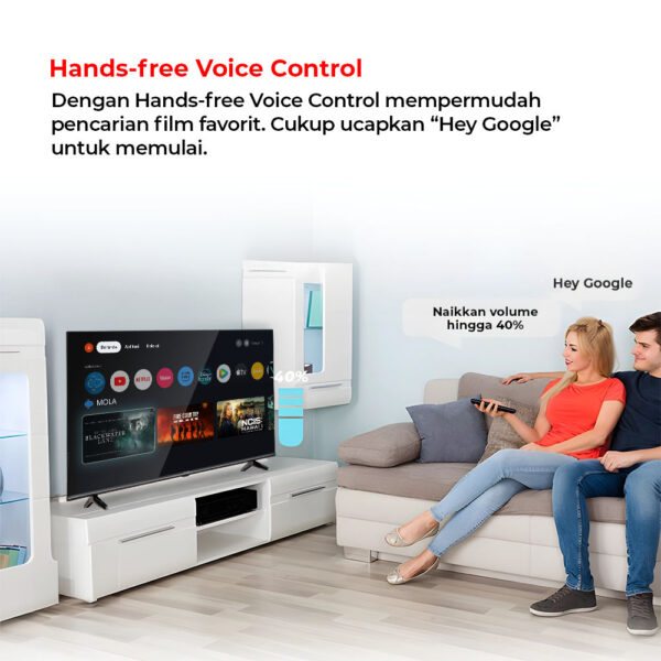 Polytron 43" UHD Google Tv PLD-43UG5059 - Gambar 3